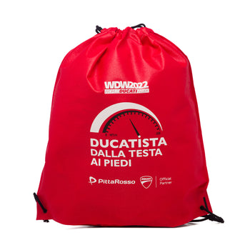 Sacca da palestra rossa con logo World Ducati Week 2022, Brand, SKU n982000055, Immagine 0